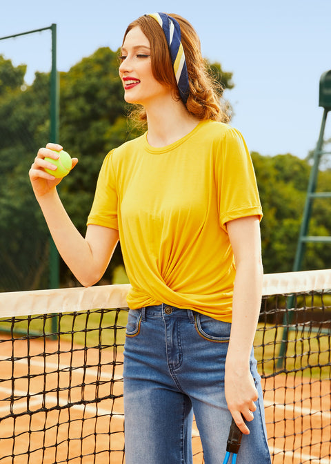 En twist av rolig stickad topp (slutförsäljning)