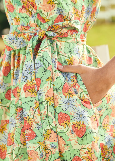 Instant Energy Fuskklänning med Omlottmönster