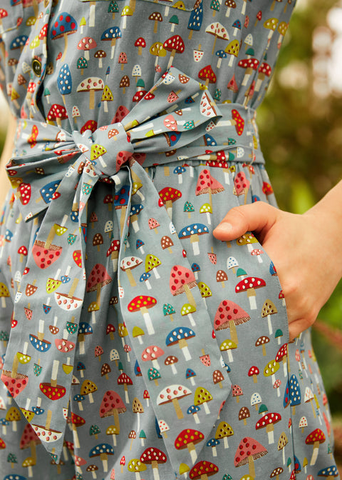 Jumpsuit med svamp och mönster