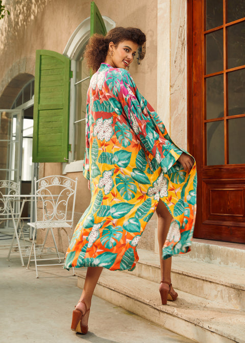 Gammaldags överdådig kimono