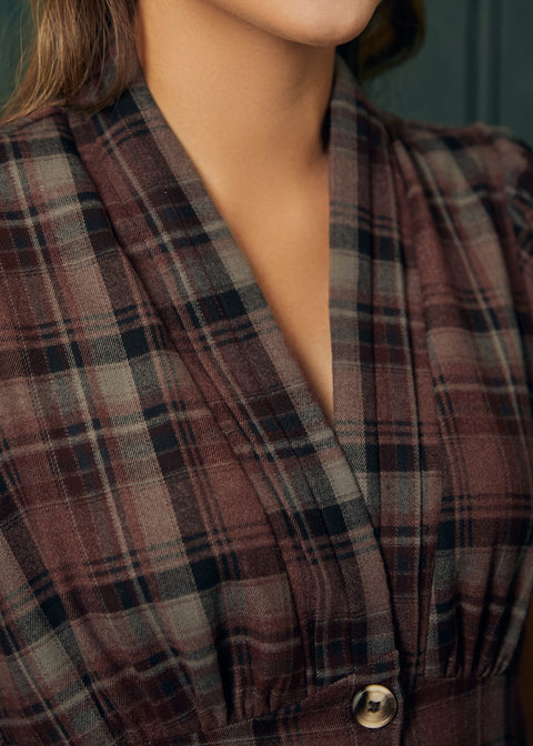 Ivy League Charm Fit&Flare-klänning