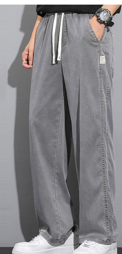 EMMIOL Herren-Jeans, Retro-Waschung, gerades Bein, 26 °C/78 °F, Air-Jeans