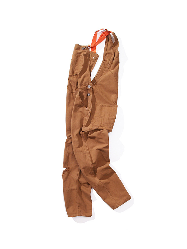 Herren-Latzhose, lockerer Cargo-Overall