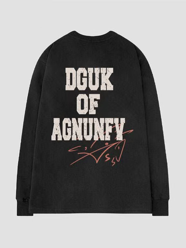 Herren-Langarm-T-Shirt mit Hip-Pop-Schädel-Print