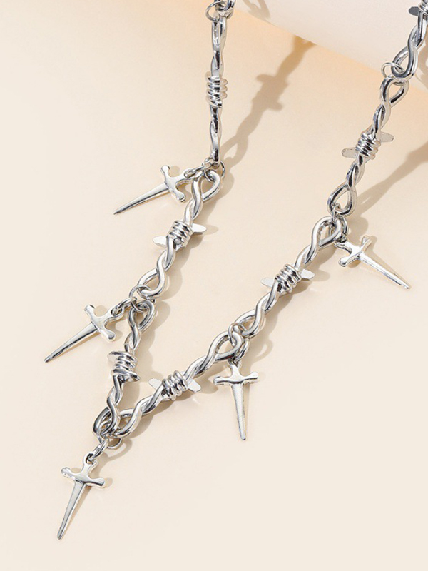 Halskette mit Thorn-Dolch-Anhänger für Herren