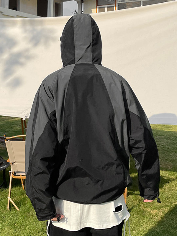 Gorpcore Splice Kapuzenjacke mit Paspelierung für Herren