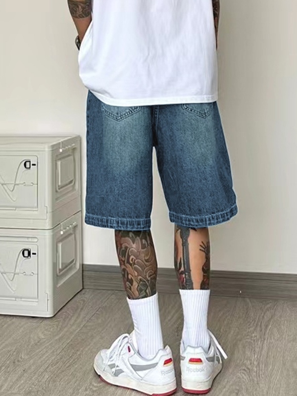 Herren-Shorts in Vintage-Blau