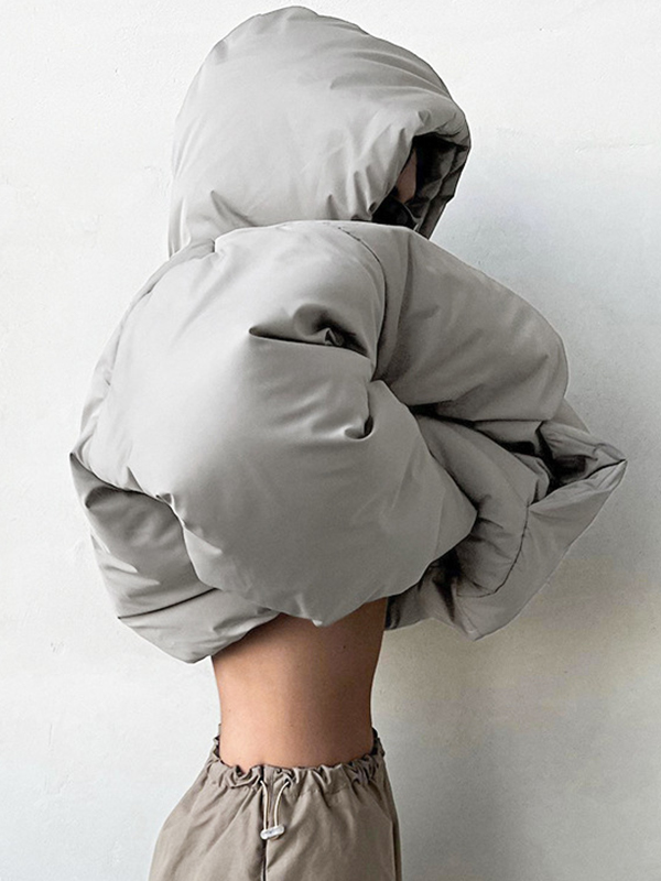 Langärmliger Kapuzenpullover aus Baumwolle