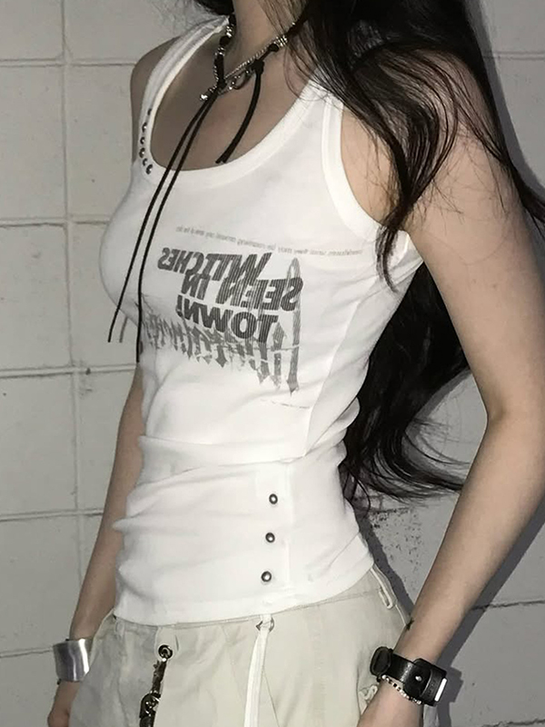 Retro Punk Rock Neckholder-Camisole