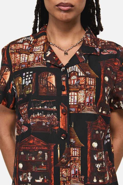 Covenstead Goth-mönstrad blus