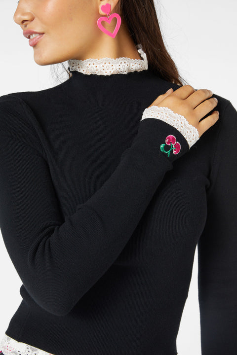 Super Psycho Stickad Topp