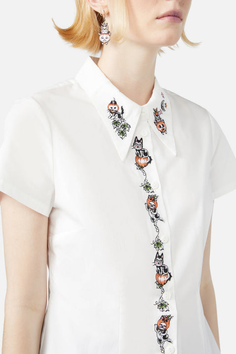 Butternut Broderad Blus