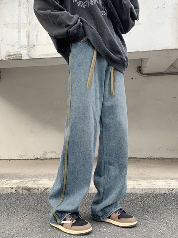 Lose Jeans mit Seitenstreifen für Herren