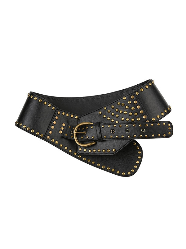 Metall-Heavy-Industrie-Hot-Girl-Nieten-Nähgürtel