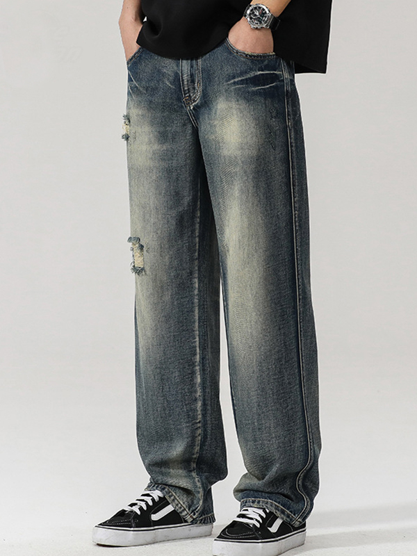 Lockere Jeans mit geradem Schnitt von High Street