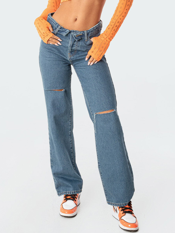 Gefaltete Jeans „Raquel“
