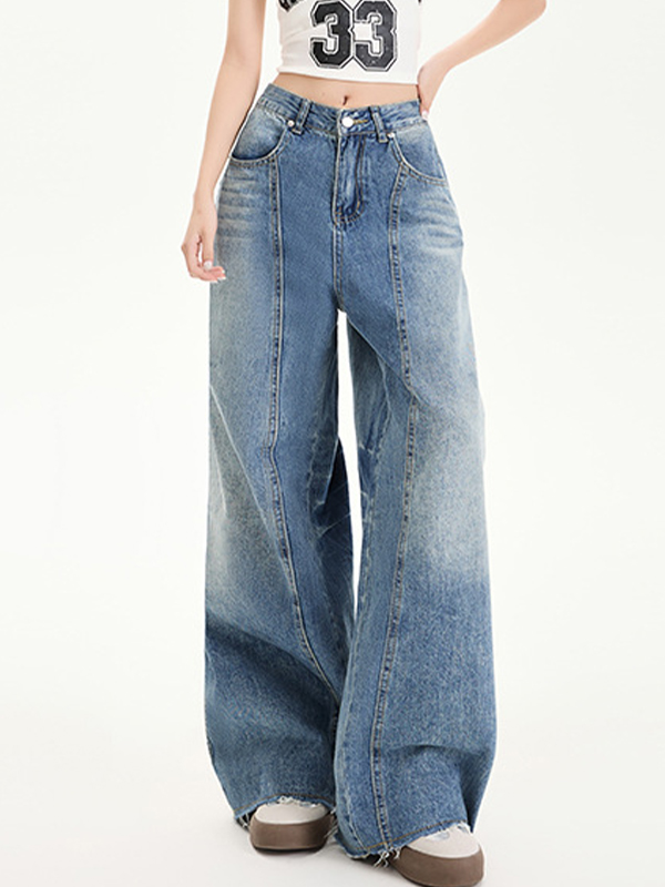 Boyfriendjeans im Vintage-Patchwork-Look