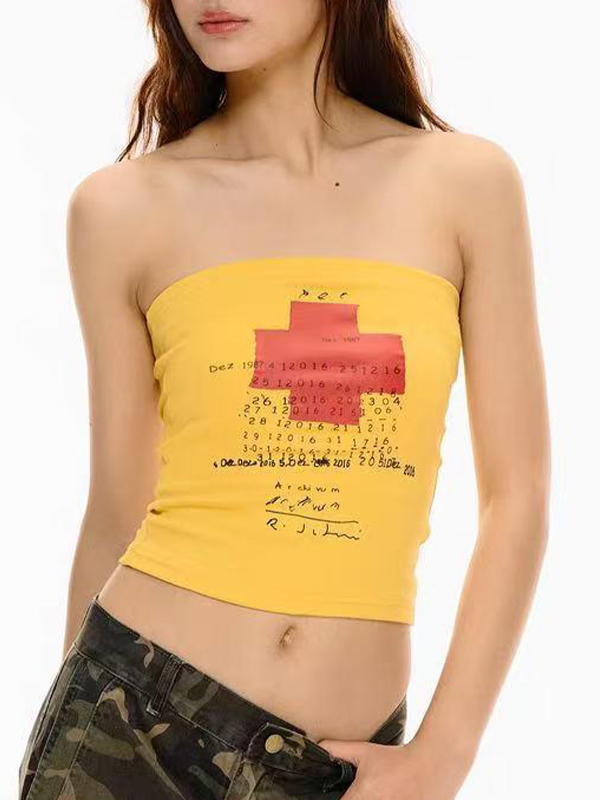 Retro-amerikanisches Bandeau-Top