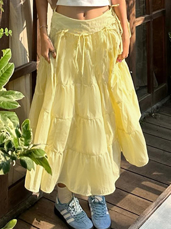 Maxirock im Resort-Stil mit Fliege