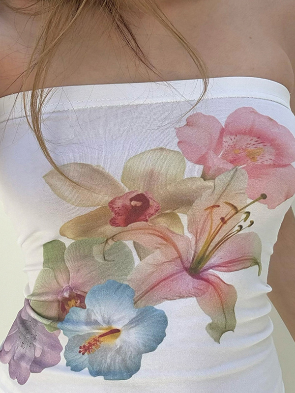 Pure Desire – Bandeau-Top mit Blumendruck