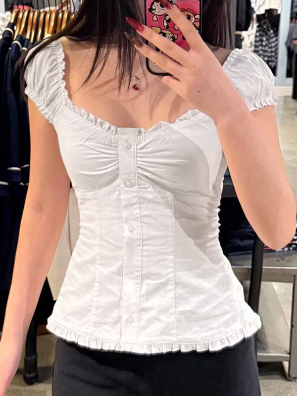 Kurze Ärmel im amerikanischen Ballettstil