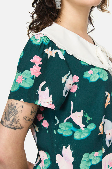 Lilycat Cottagecore-blus