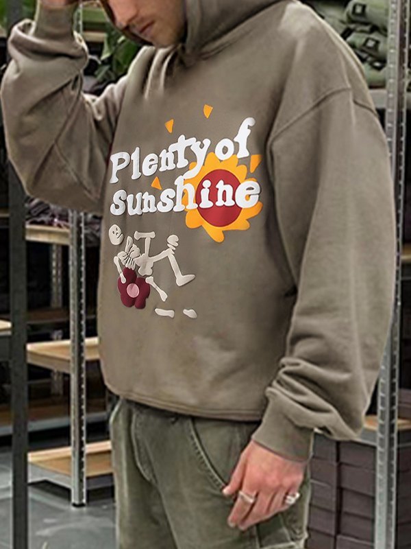 Graffiti-Schädel-Grafik-PulloverHoodie der Männer