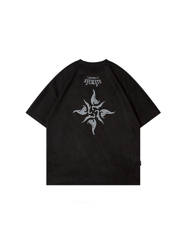 Übergroßes, kurzärmliges T-Shirt mit Grafik für Herren