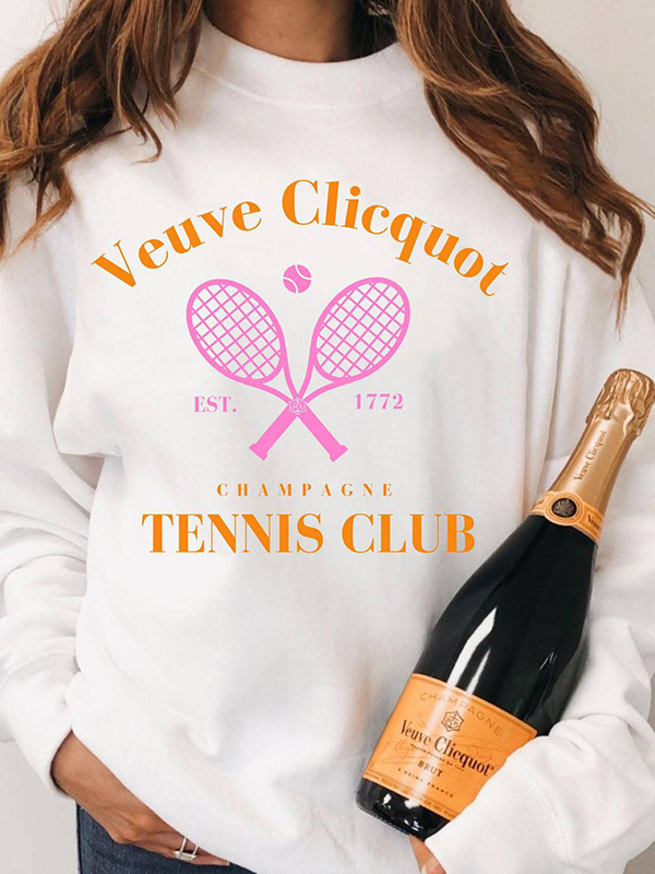 Langarm-Sweatshirts mit Tennis-Print