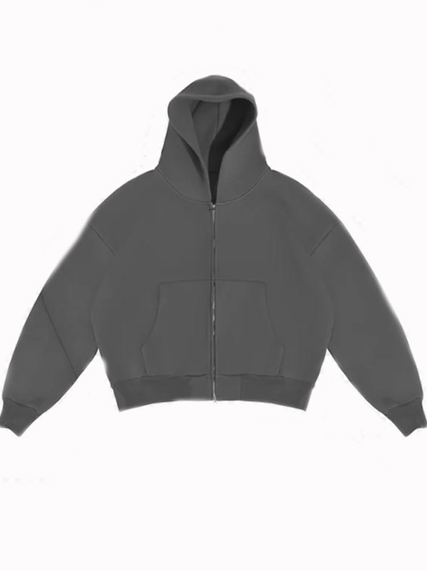 Übergroßer Kapuzenpullover in Unifarbe für Herren