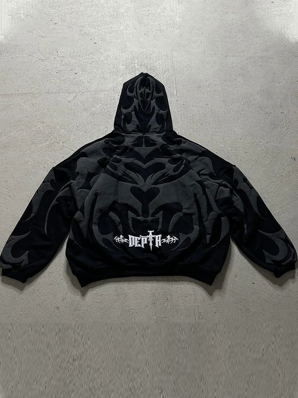 Übergroßer Hoodie mit Grafik für Herren