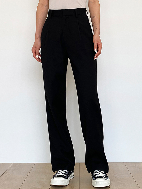 Maßgeschneiderte Street-Hose in einfarbiger Optik