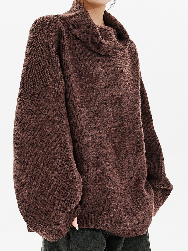 Rollkragenpullover in Übergröße