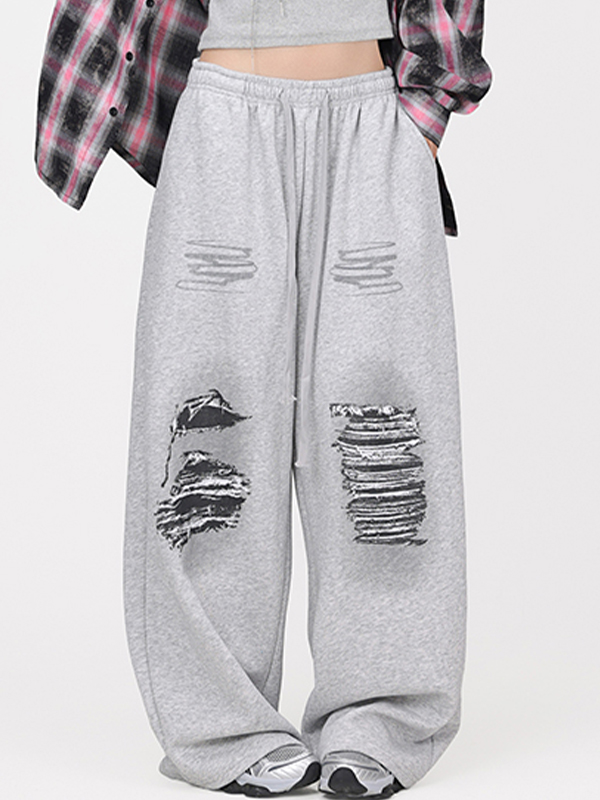 Street Offset – Jogginghose mit zerrissenem Muster