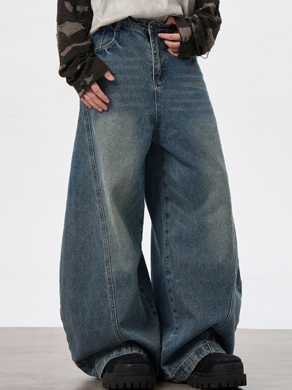 Verwaschene Cargojeans für Herren