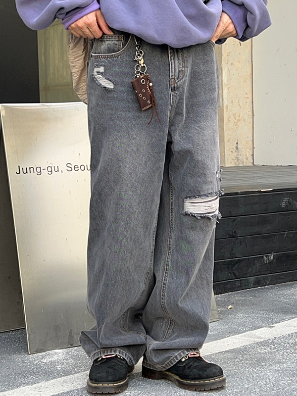 Zerrissene, lockere Jeans für Herren