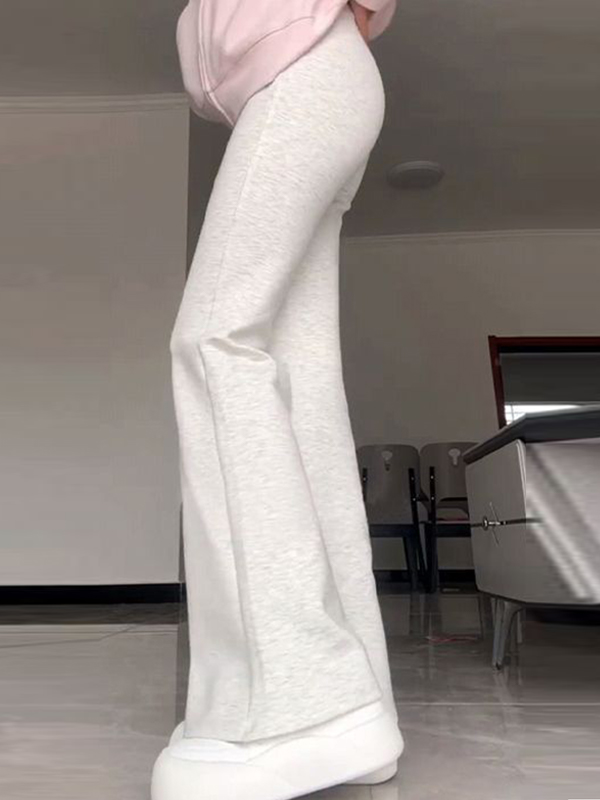 Einfarbige Schlag-Jogginghose