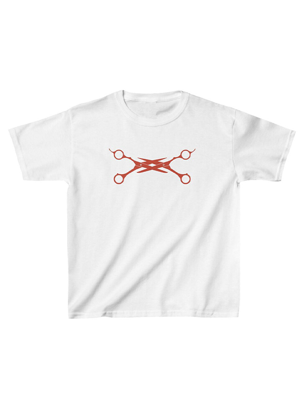 Kurzärmliges T-Shirt mit Musterdruck