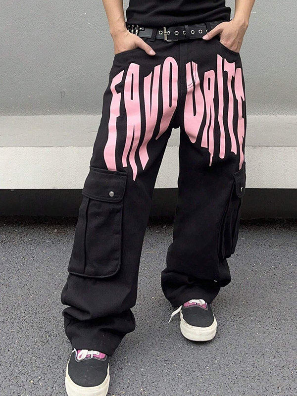 Lockere Jeans mit Monogramm für Herren