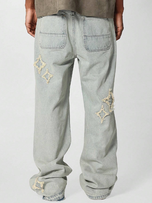 Lockere Jeans für Herren in Unifarben