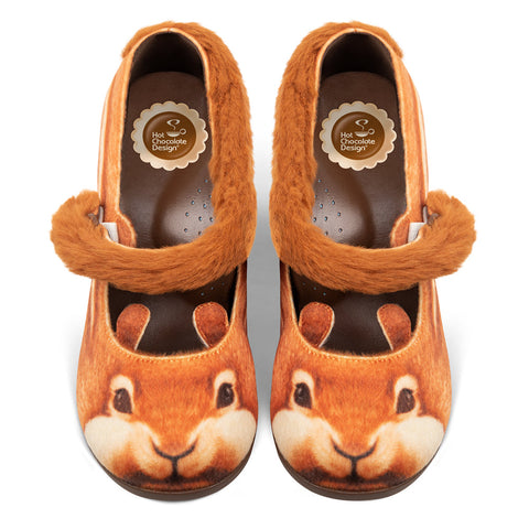 Chocolaticas? Medelhöga Nutty Cheeks Mary Jane-pumps för kvinnor