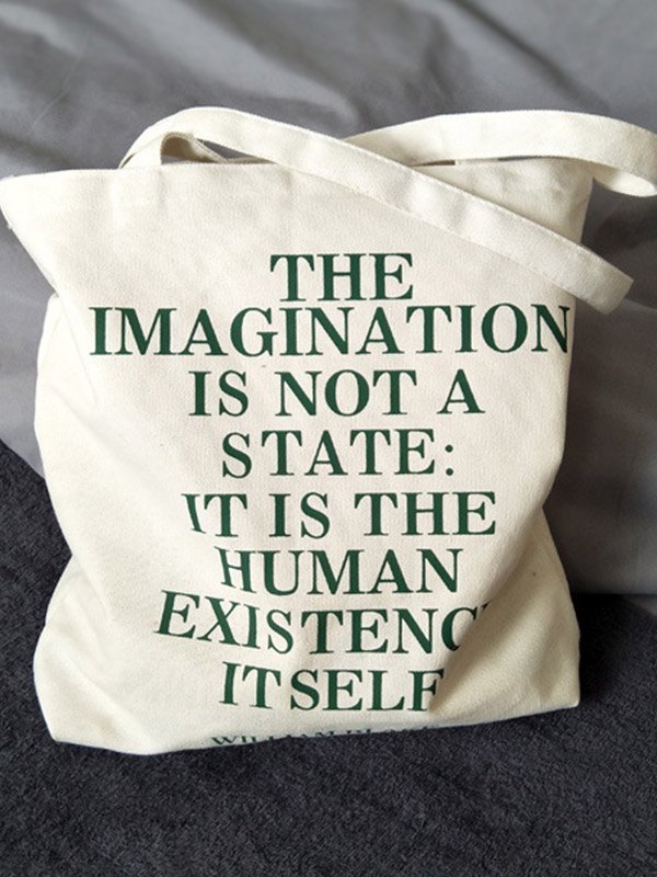 Einkaufstasche aus Segeltuch mit Vintage-Print