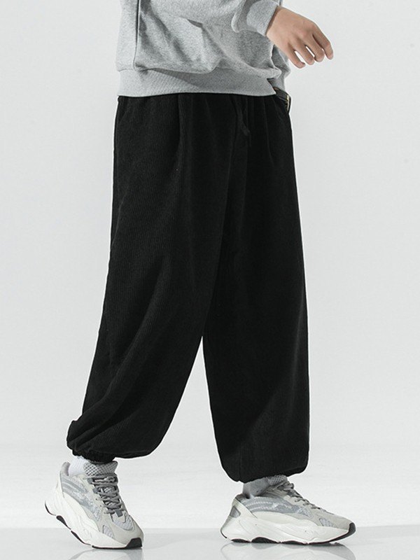 Lockere, lässige Joggerhose aus Cord für Herren