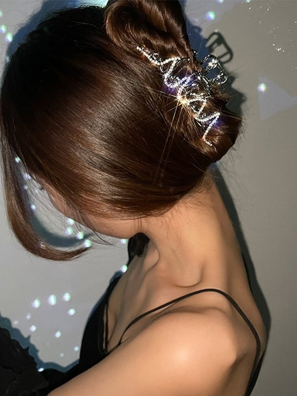 Strassverzierter großer Haarkrallenclip