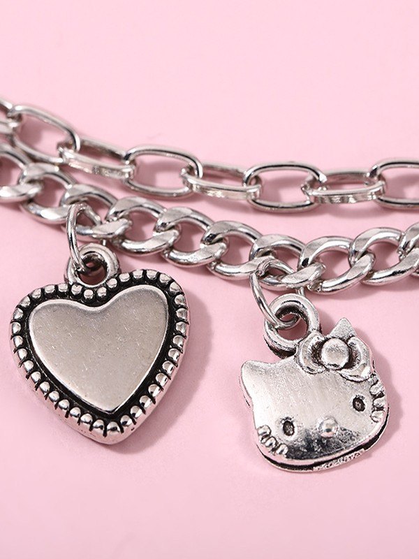 Cartoon-Charme-Gliederkettenarmband