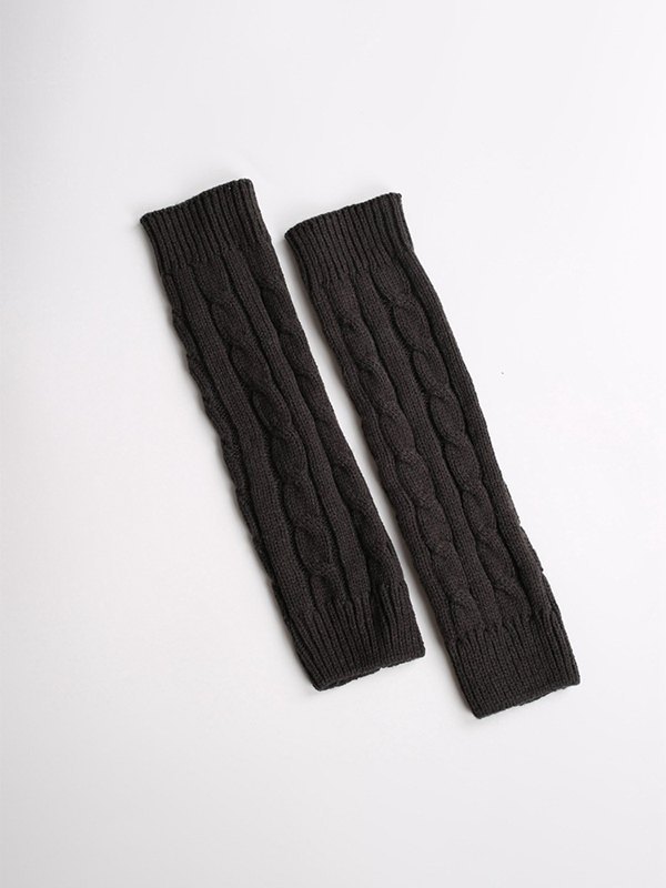 Winterwarmer Zopfmuster-Beinwärmer