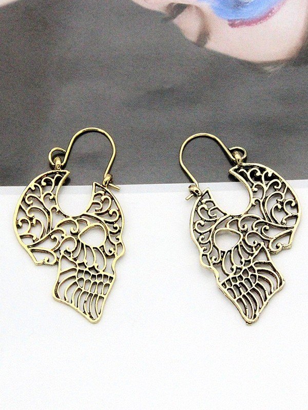 Totenkopf Ohrringe aushöhlen