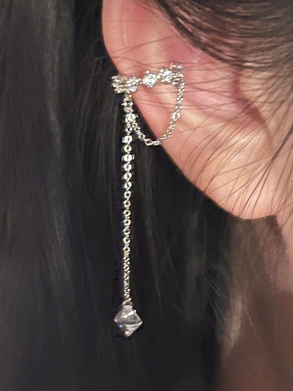 1pc Quaste Kette Zirkon Ohr Manschette