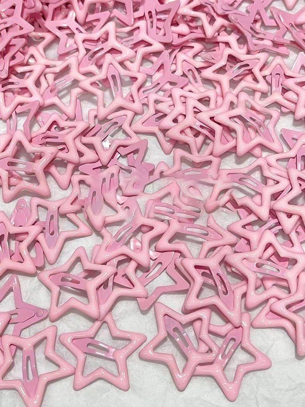 Kleine Haarspange mit Sternenmuster