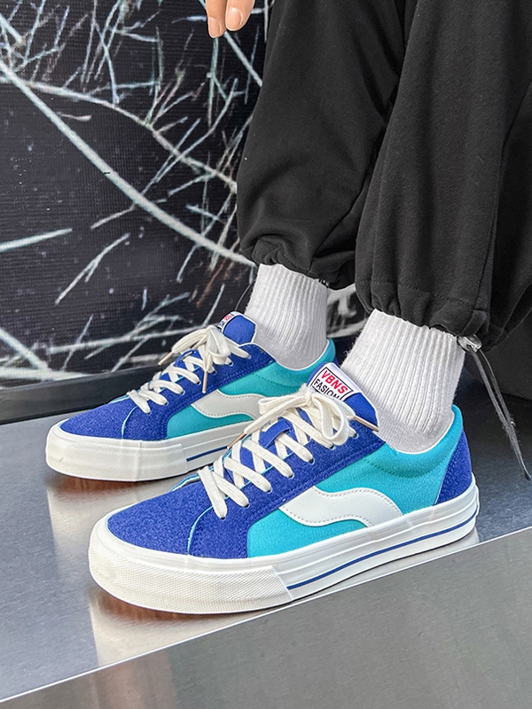 Vintage-Sneaker aus gebürstetem Canvas für Herren